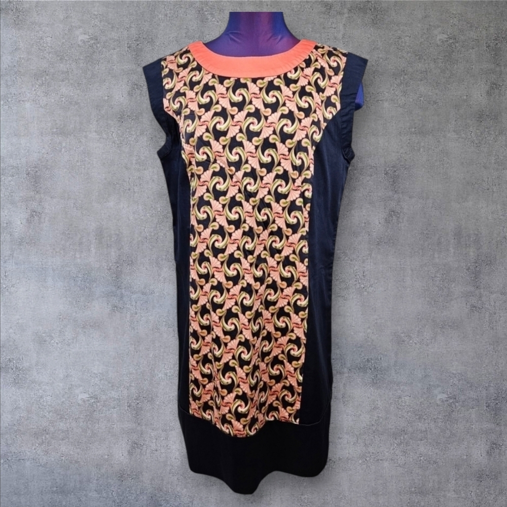 The Webster Miami at Target Navy & Coral Sheath Dress Size 14 Women's